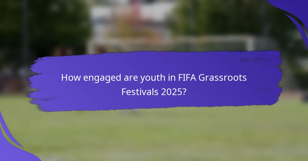 How engaged are youth in FIFA Grassroots Festivals 2025?